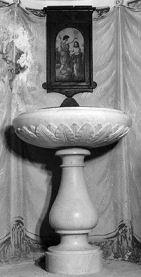 fonte battesimale - ambito italiano (secc. XIX/ XX)