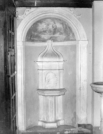 fonte battesimale - bottega italiana (sec. XVIII)