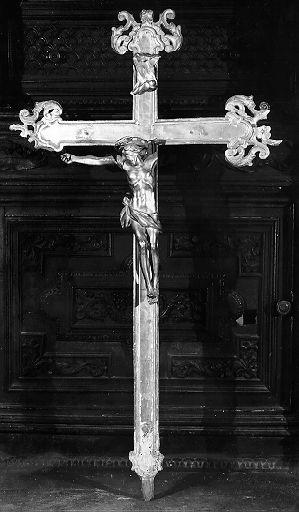 croce processionale - bottega italiana (fine/inizio secc. XVIII/ XIX)