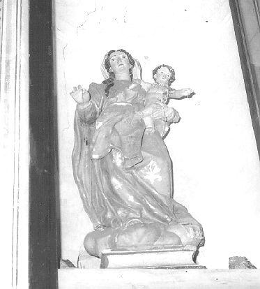 MADONNA CON BAMBINO (statua) - ambito toscano (sec. XIX)