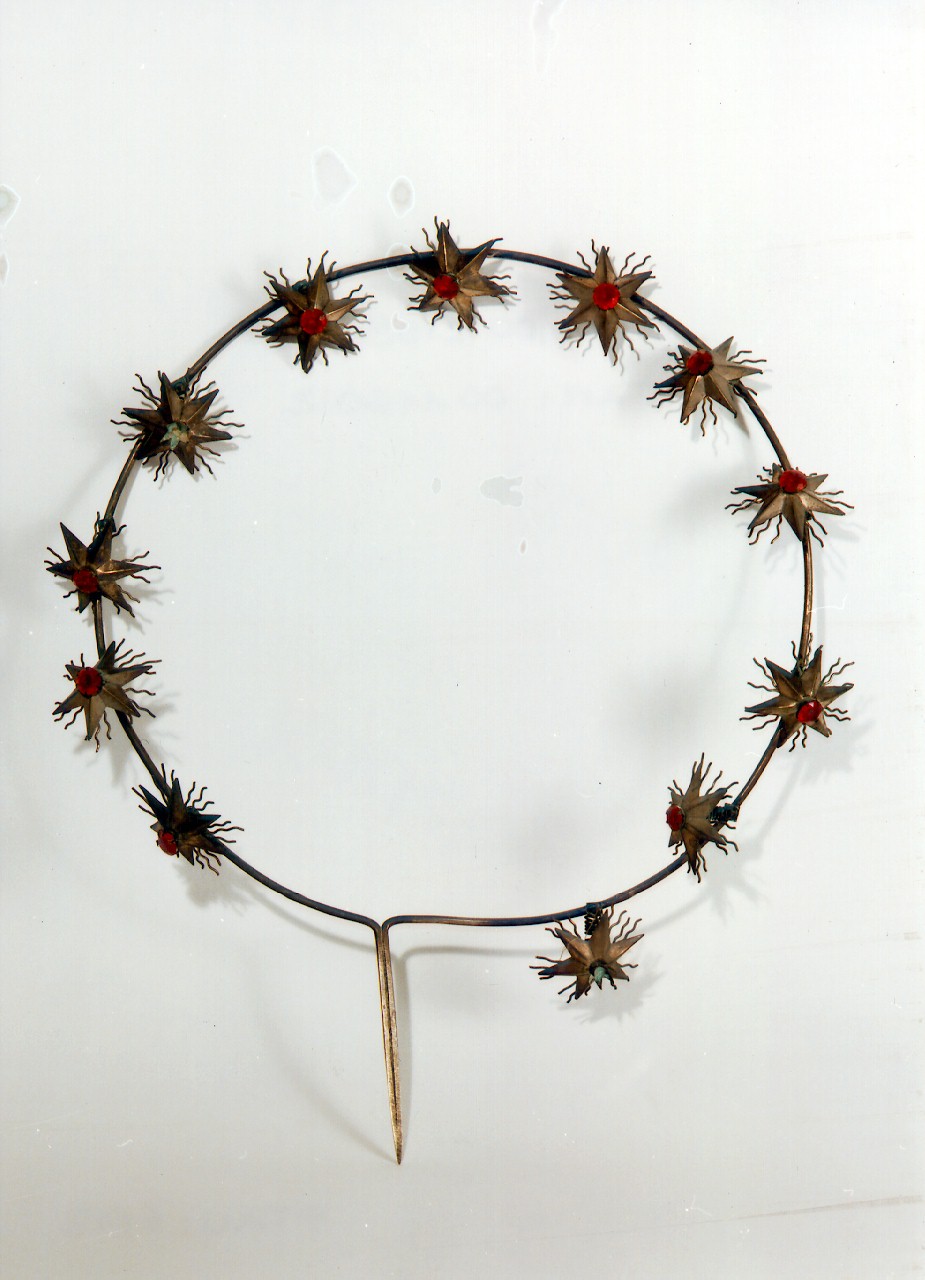 corona da statua di stelle - bottega siciliana (primo quarto sec. XX)