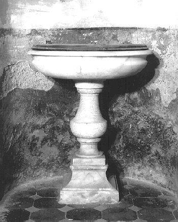 fonte battesimale - ambito toscano (sec. XIX)