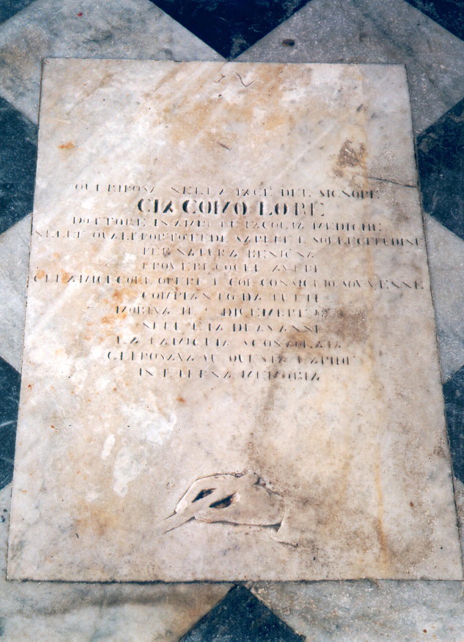 lapide - sepolcrale - ambito siciliano (sec. XIX)