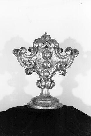vaso d'altare con composizione floreale, serie - bottega pontremolese (sec. XIX)