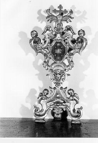 reliquiario, serie - bottega pontremolese (sec. XVIII)