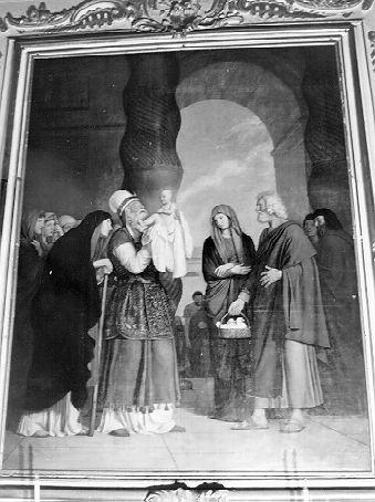 presentazione di Gesù al tempio (dipinto) di Berger Giacomo (sec. XVIII)