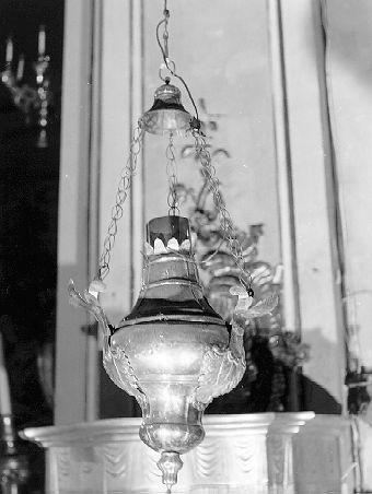 lampada pensile, serie - bottega ligure (?) (sec. XVIII)