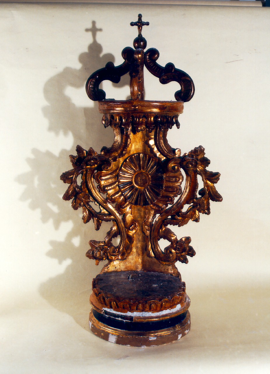 tronetto per esposizione eucaristica - produzione siciliana (Prima metà sec. XIX)