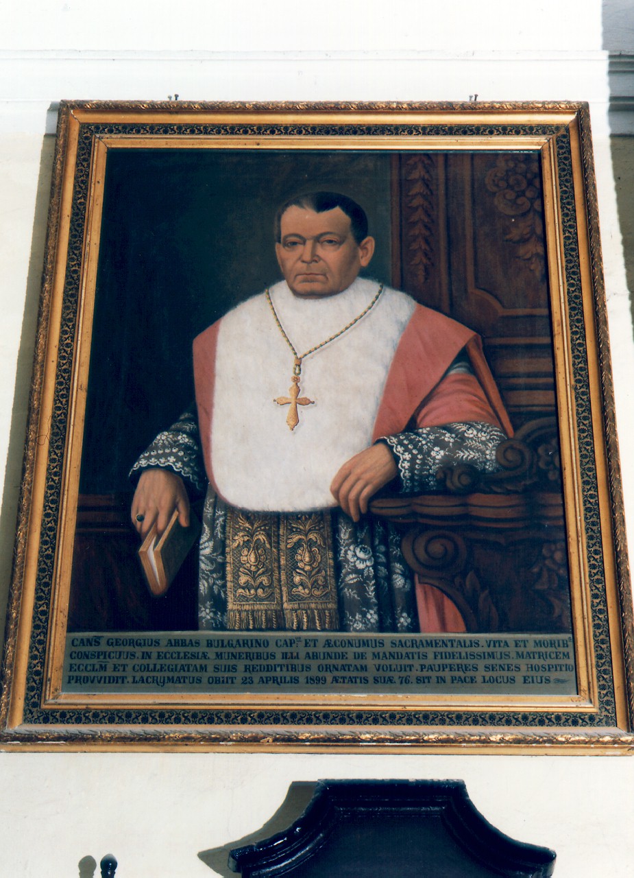 ritratto del sacerdote Giorgio Bulgarino (dipinto) - ambito siciliano (sec. XIX)