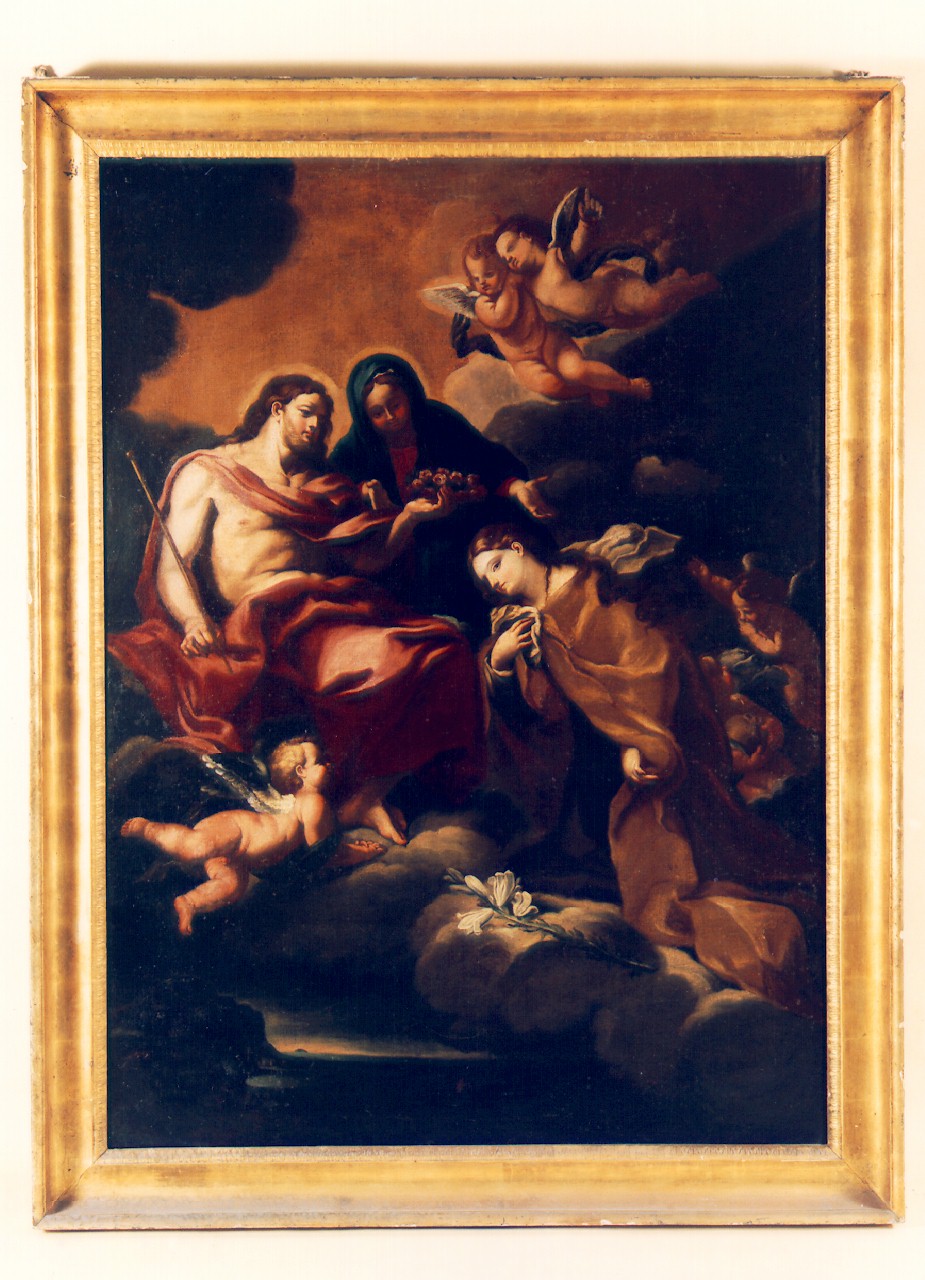incoronazione di Santa Rosalia (dipinto) - ambito siciliano (Prima metà sec. XIX)