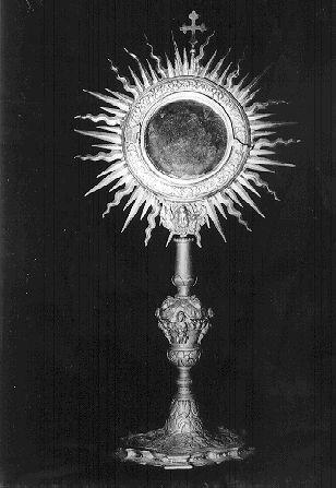 ostensorio - a raggiera - bottega toscana (sec. XVII)