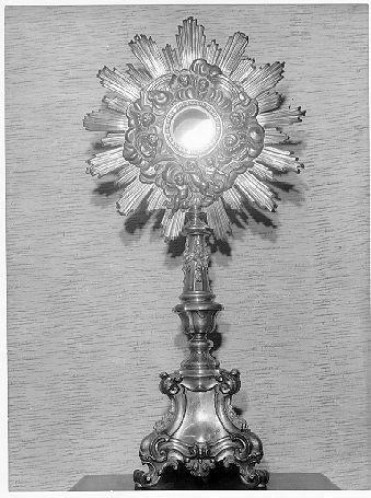 ostensorio - a raggiera - bottega toscana (sec. XVIII)