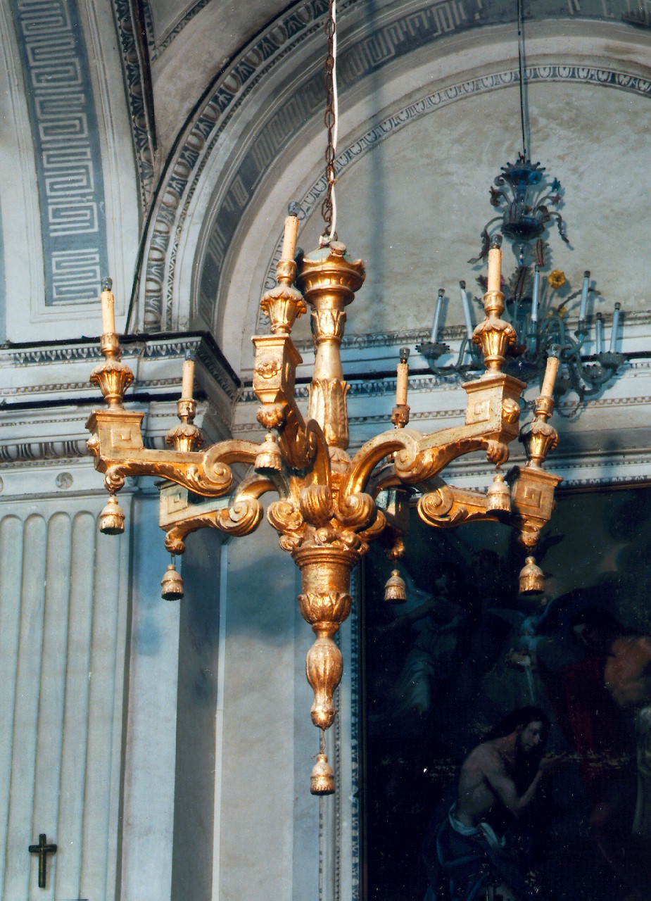 lampadario - a bracci, serie - produzione siciliana (Prima metà sec. XIX)