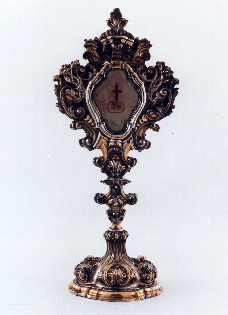 reliquiario - a tabella - bottega siciliana (Seconda metà sec. XVIII)
