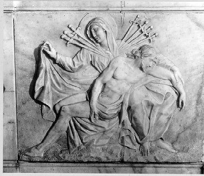 Madonna Addolorata (paliotto) - bottega apuana (sec. XVIII)