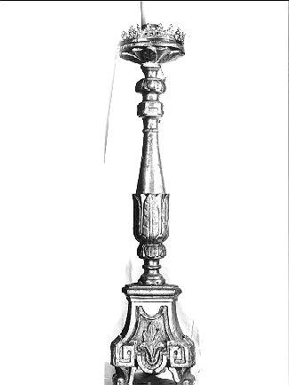 candeliere, serie - bottega toscana (seconda metà sec. XIX)