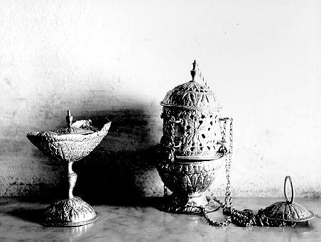 servizio per incensazione - ambito italiano (seconda metà sec. XIX)