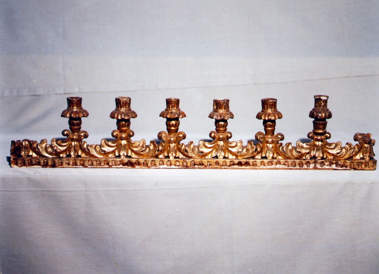 barra di candelabri, serie - produzione siciliana (Prima metà sec. XIX)