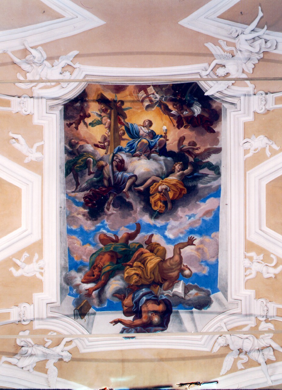trionfo della fede sugli eresiarchi (dipinto murale) - ambito siciliano (Seconda metà sec. XVIII)