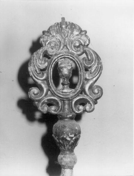 mazza processionale, serie - bottega italiana (sec. XIX)