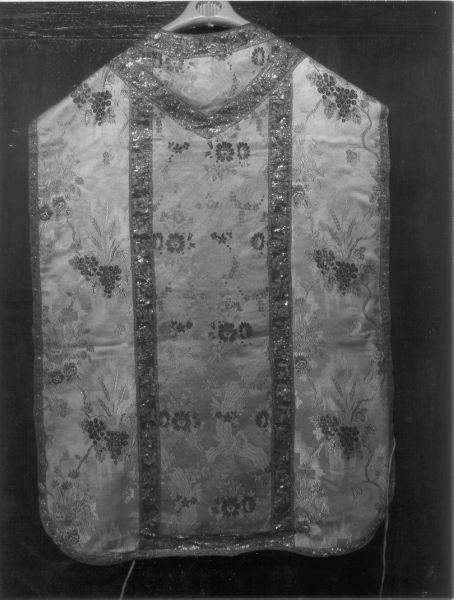 paramento liturgico - in terzo - manifattura italiana (sec. XIX)