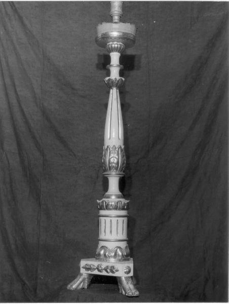 candeliere, serie - bottega italiana (secc. XVIII/ XIX)