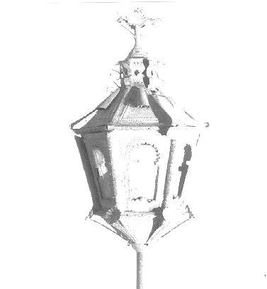 lanterna processionale, serie - bottega italiana (sec. XIX)