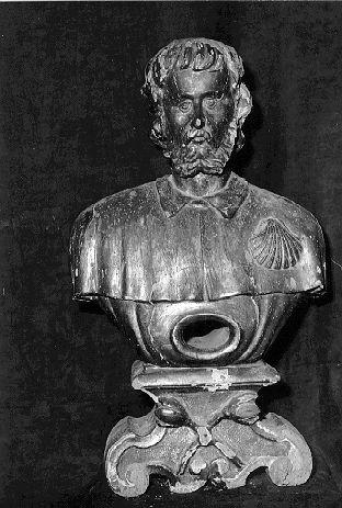 SAN ROCCO (reliquiario - a busto) - bottega italiana (sec. XVII)