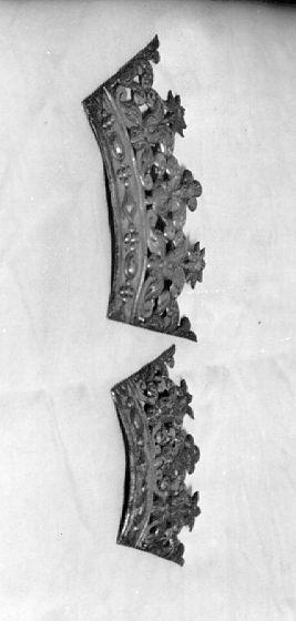 corona da dipinto, serie - bottega italiana (sec. XVII)