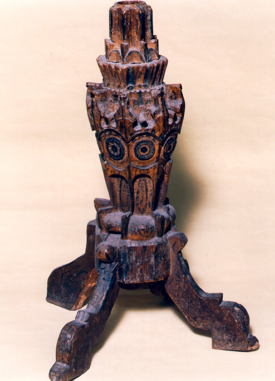 CANDELABRO PER IL CERO PASQUALE - produzione siciliana (primo quarto sec. XX)