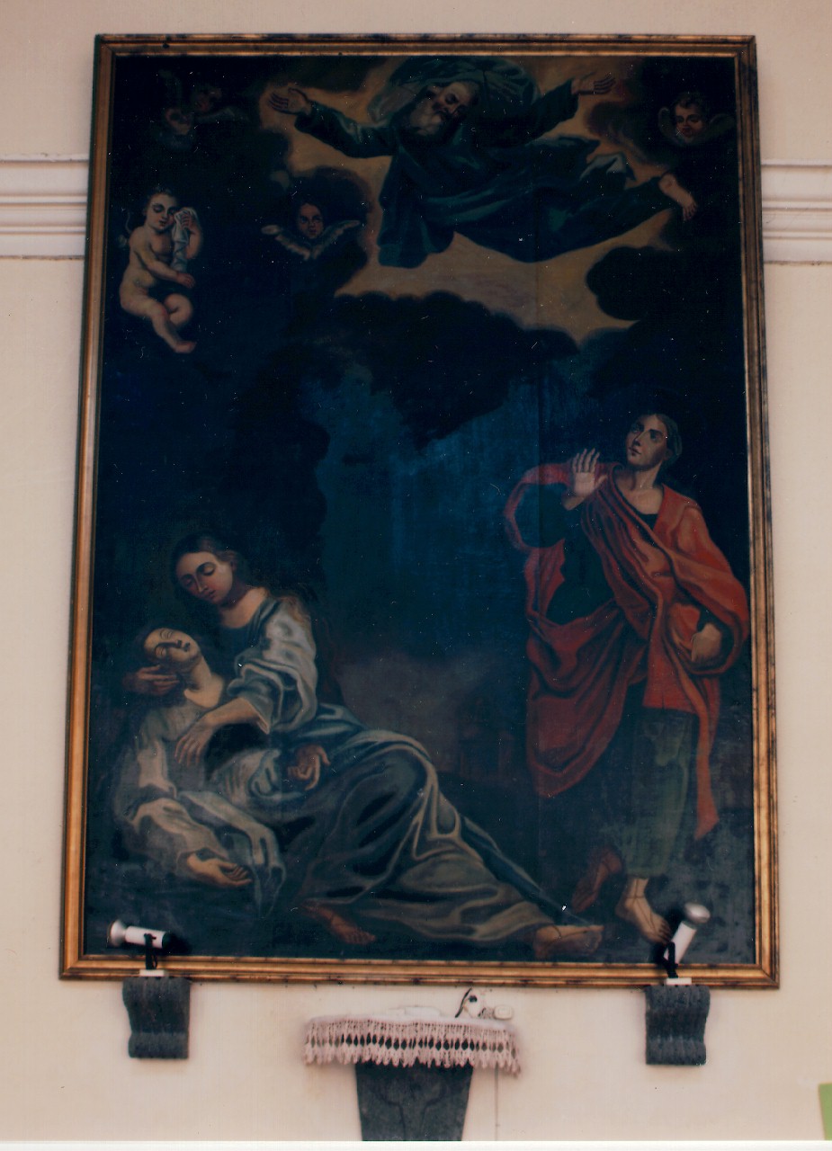 deliquio della Madonna (dipinto) - ambito siciliano (Seconda metà sec. XVII)