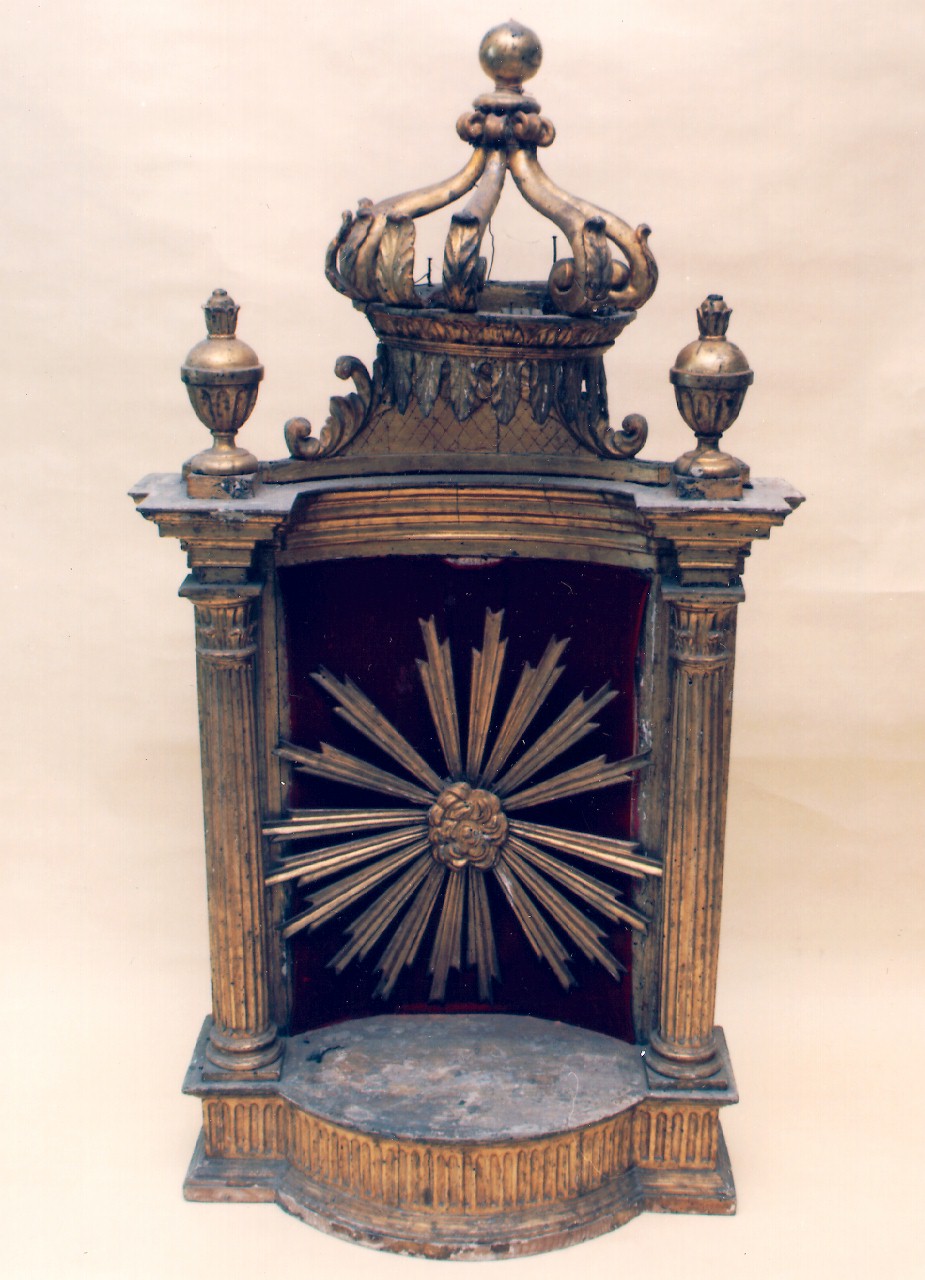 tronetto per esposizione eucaristica - produzione siciliana (Prima metà sec. XIX)