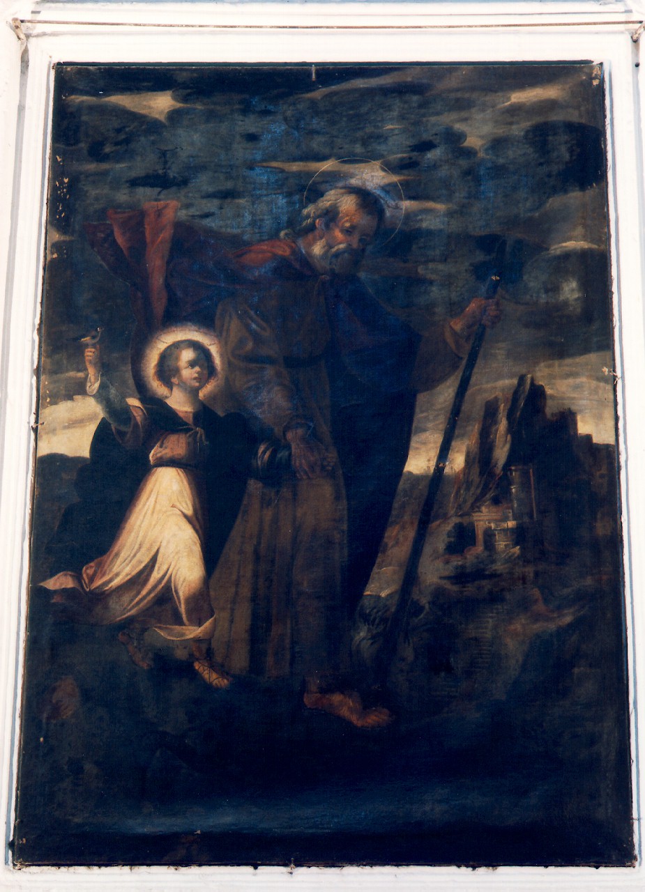 San Giuseppe e Gesu' Bambino (dipinto) - ambito siciliano (terzo quarto sec. XIX)