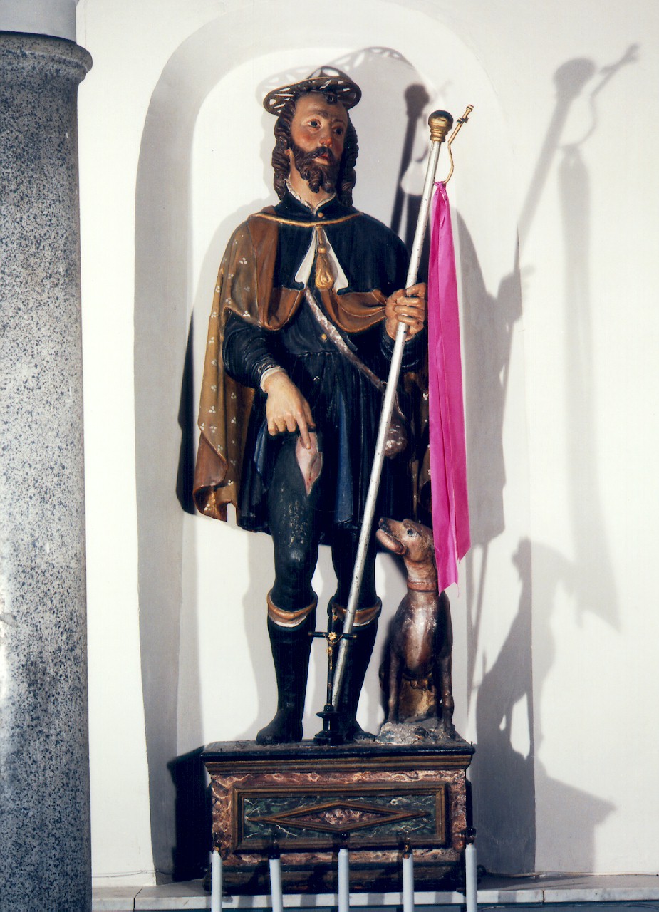 San Rocco (statua) - ambito siciliano (Prima metà sec. XIX)