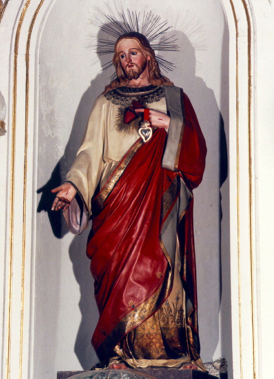 sacro cuore di Gesu' (statua) - ambito siciliano (primo quarto sec. XX)