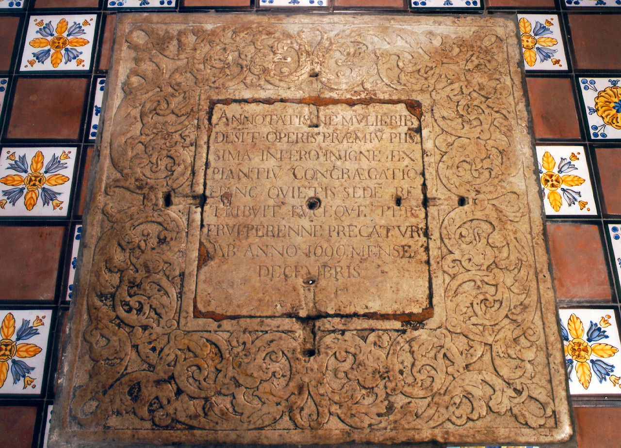 lapide commemorativa - ambito siciliano (sec. XVII)