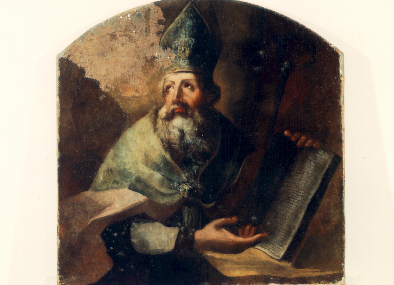 santo vescovo (dipinto) - ambito siciliano (Metà sec. XVIII)