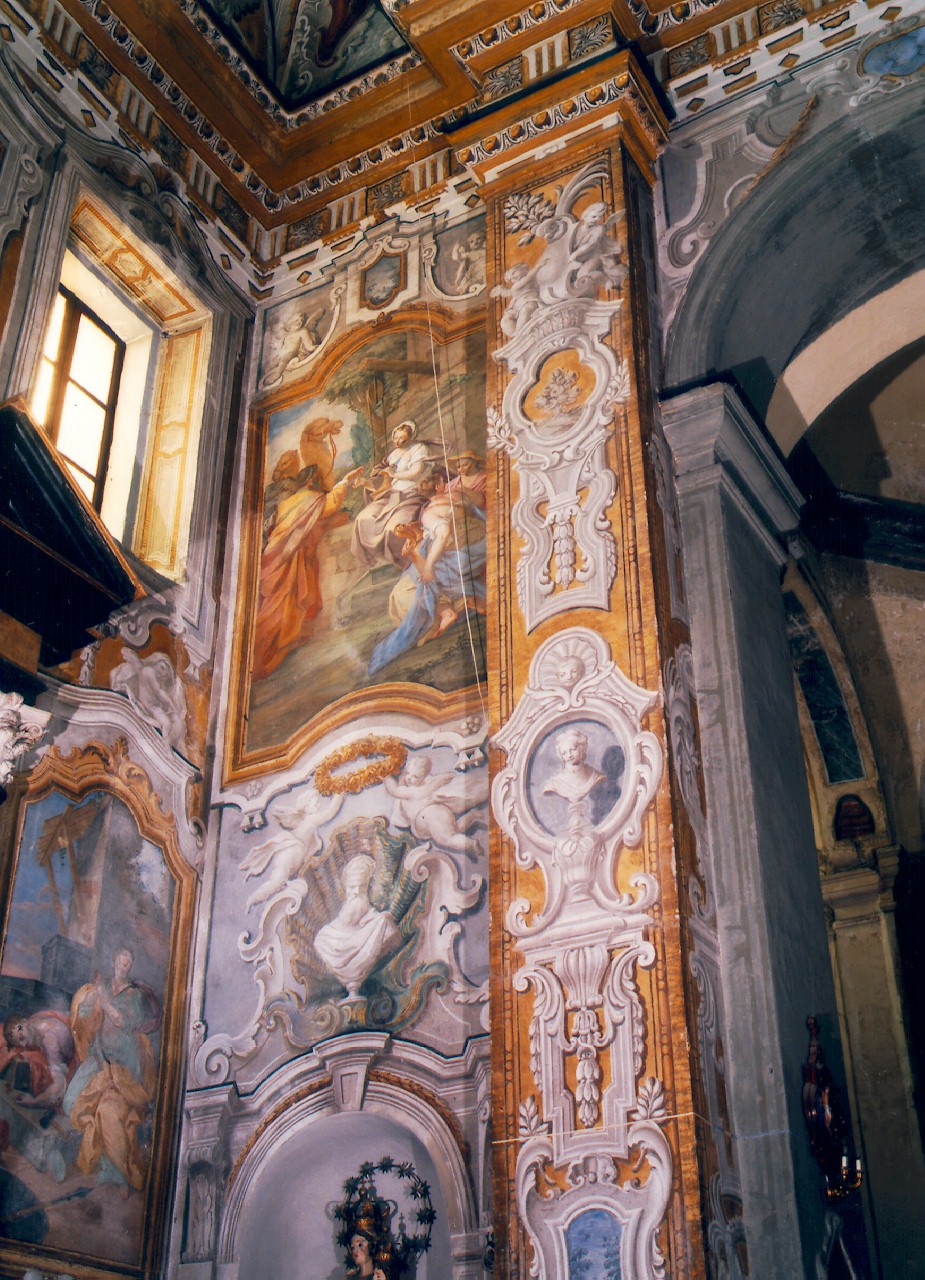 DECORAZIONE PITTORICA - ambito siciliano (Prima metà sec. XVIII)