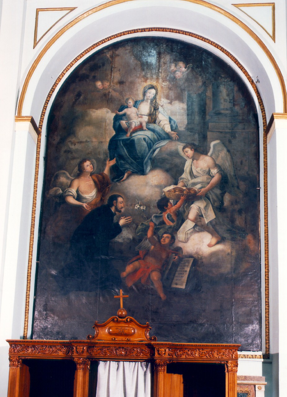 Madonna con Bambino e San Gaetano (dipinto) - ambito siciliano (Fine/inizio secc. XVIII/ XIX)