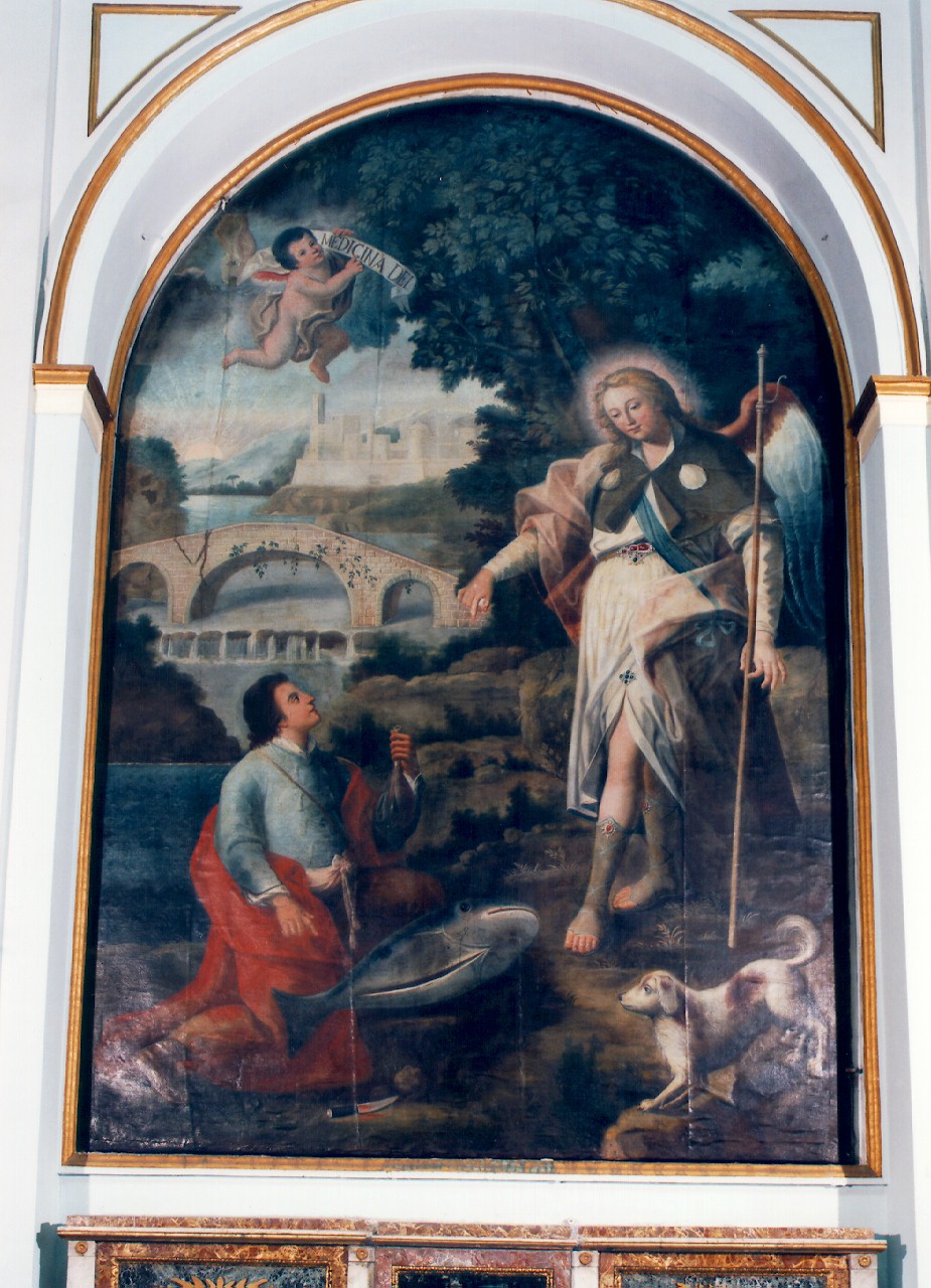 Tobia e l'angelo (dipinto) - ambito siciliano (Fine/inizio secc. XVIII/ XIX)