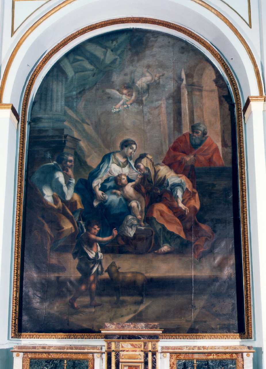 sacra famiglia (dipinto) - ambito siciliano (Fine/inizio secc. XVIII/ XIX)