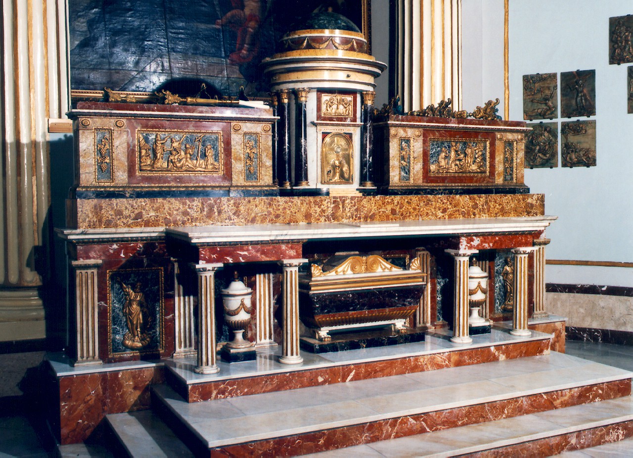 altare maggiore - ambito siciliano (primo quarto sec. XIX)