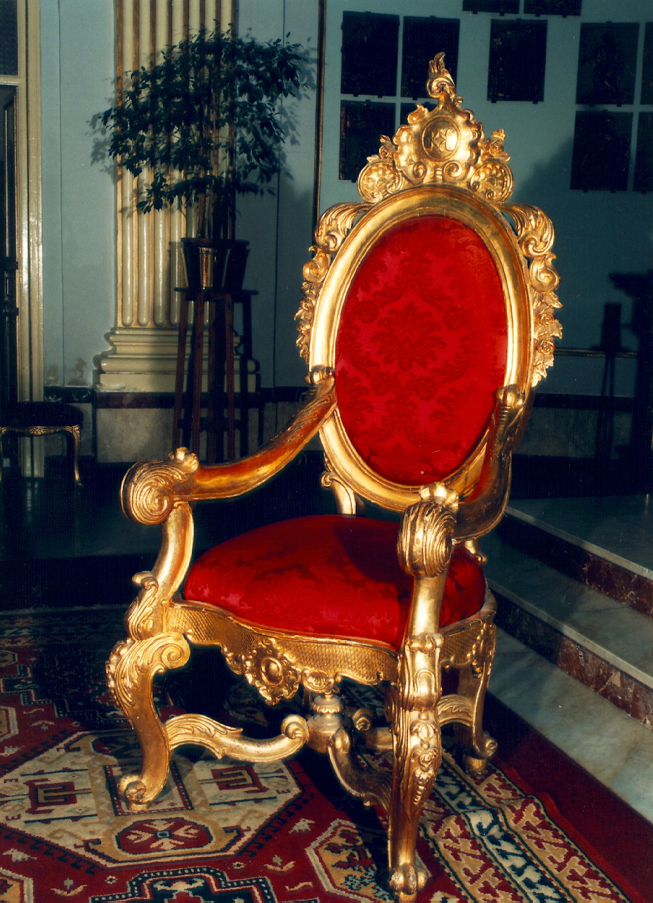 sedia del celebrante - produzione siciliana (Fine/inizio secc. XVIII/ XIX)