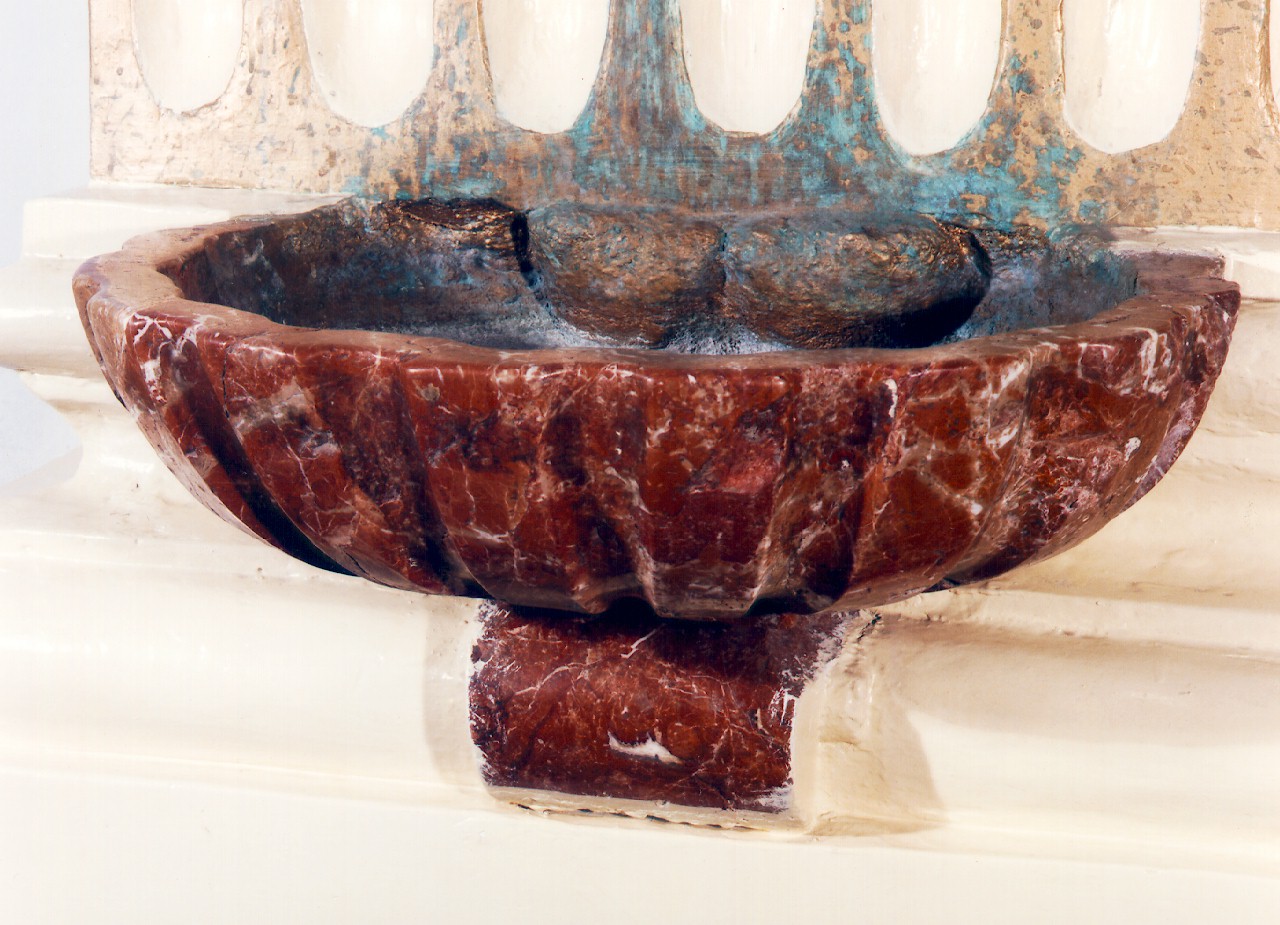 acquasantiera, serie - ambito siciliano (Fine/inizio secc. XVIII/ XIX)