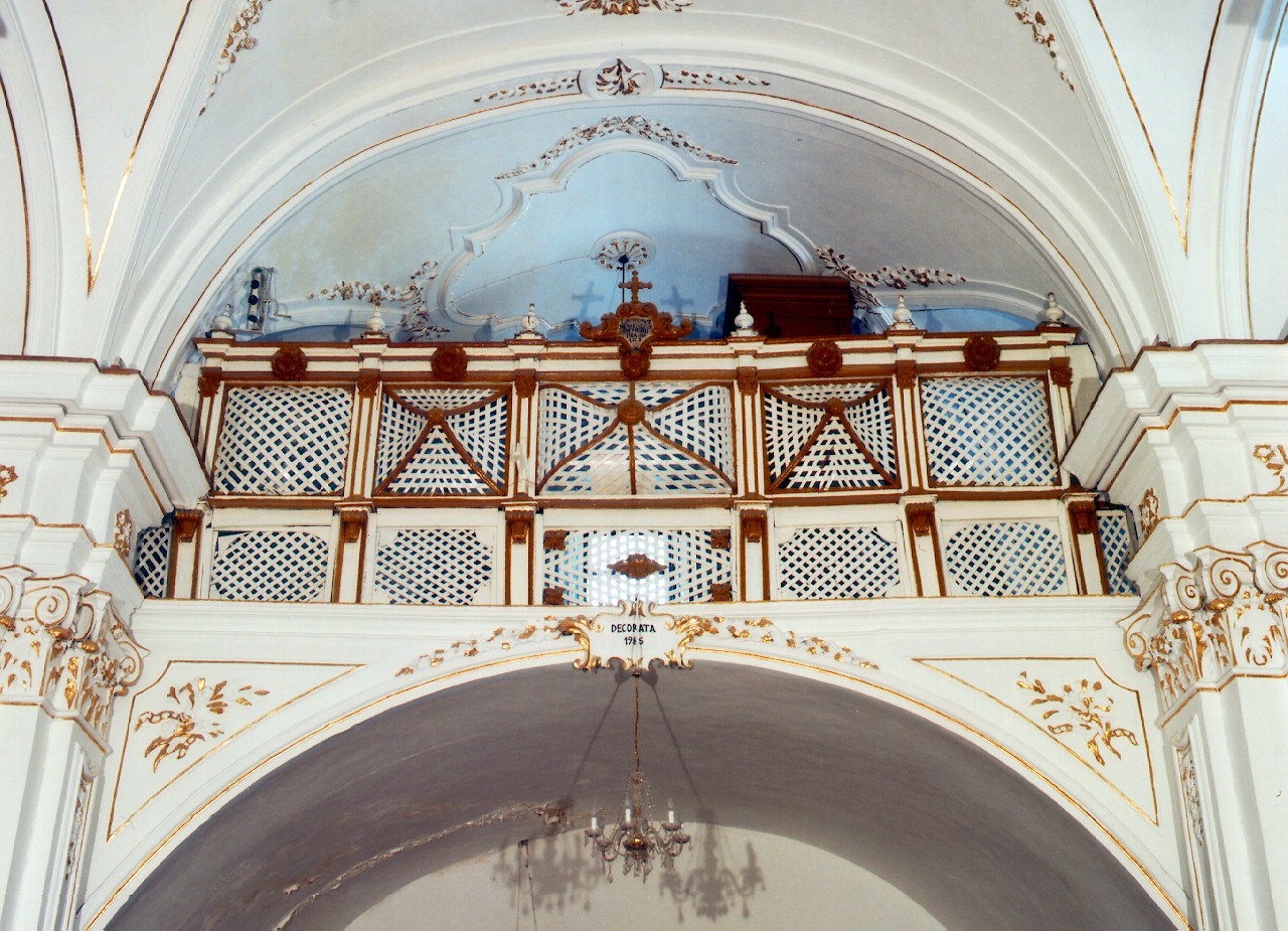palco di cantoria - produzione siciliana (Prima metà sec. XIX)