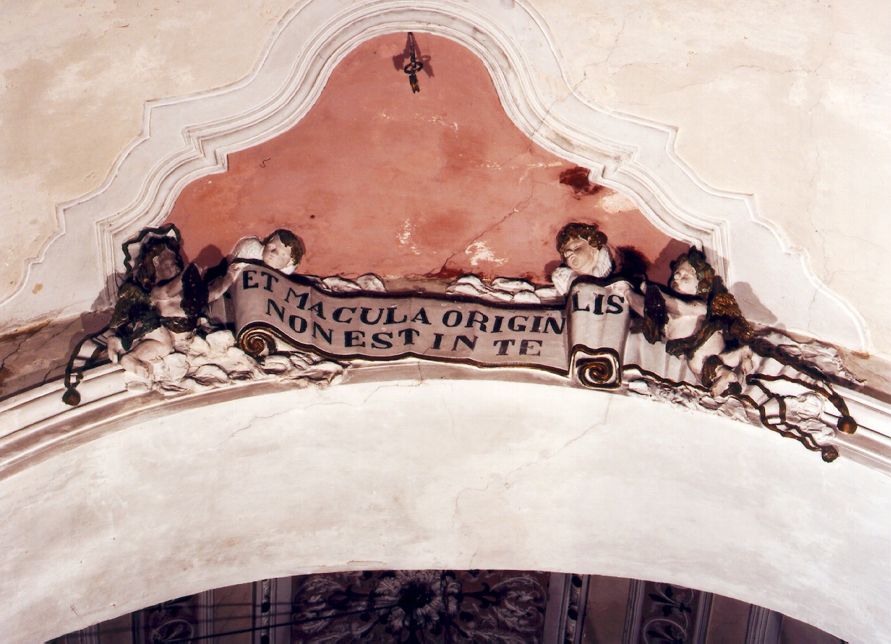 angioletti reggicartiglio (rilievo) - ambito siciliano (Seconda metà sec. XVIII)