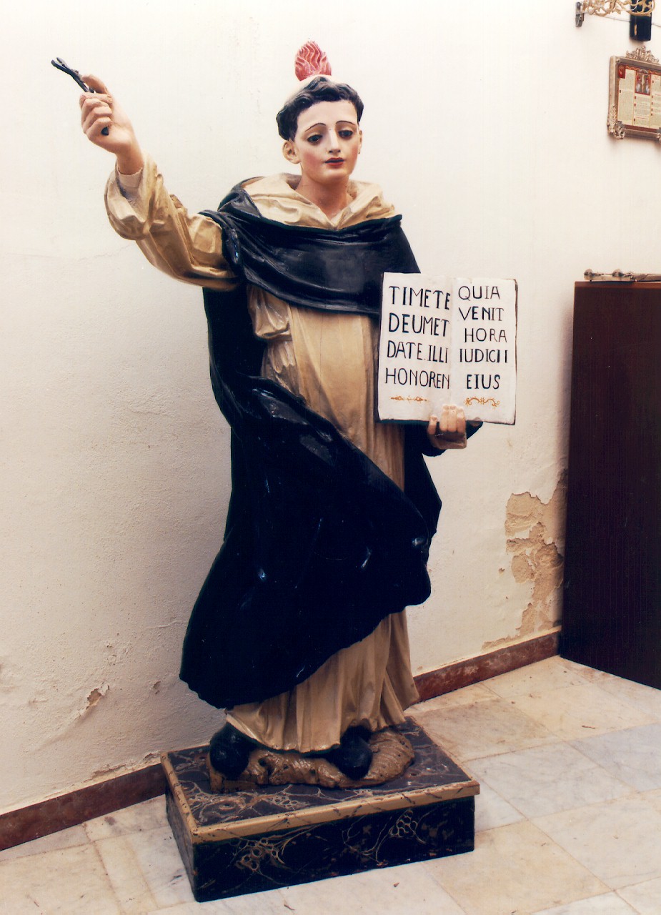 San Vincenzo Ferrer (statua) - ambito siciliano (Prima metà sec. XIX)
