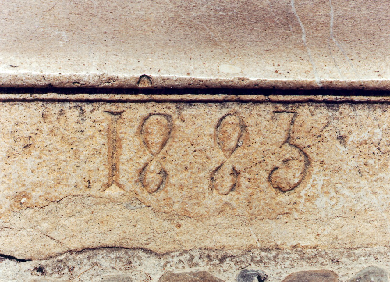 lapide con iscrizione - ambito siciliano (sec. XIX)