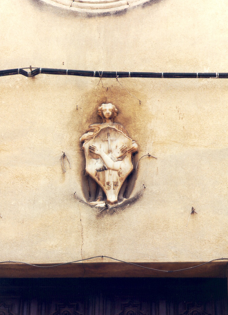 emblema dell'ordine francescano (rilievo) - ambito siciliano (sec. XVIII)