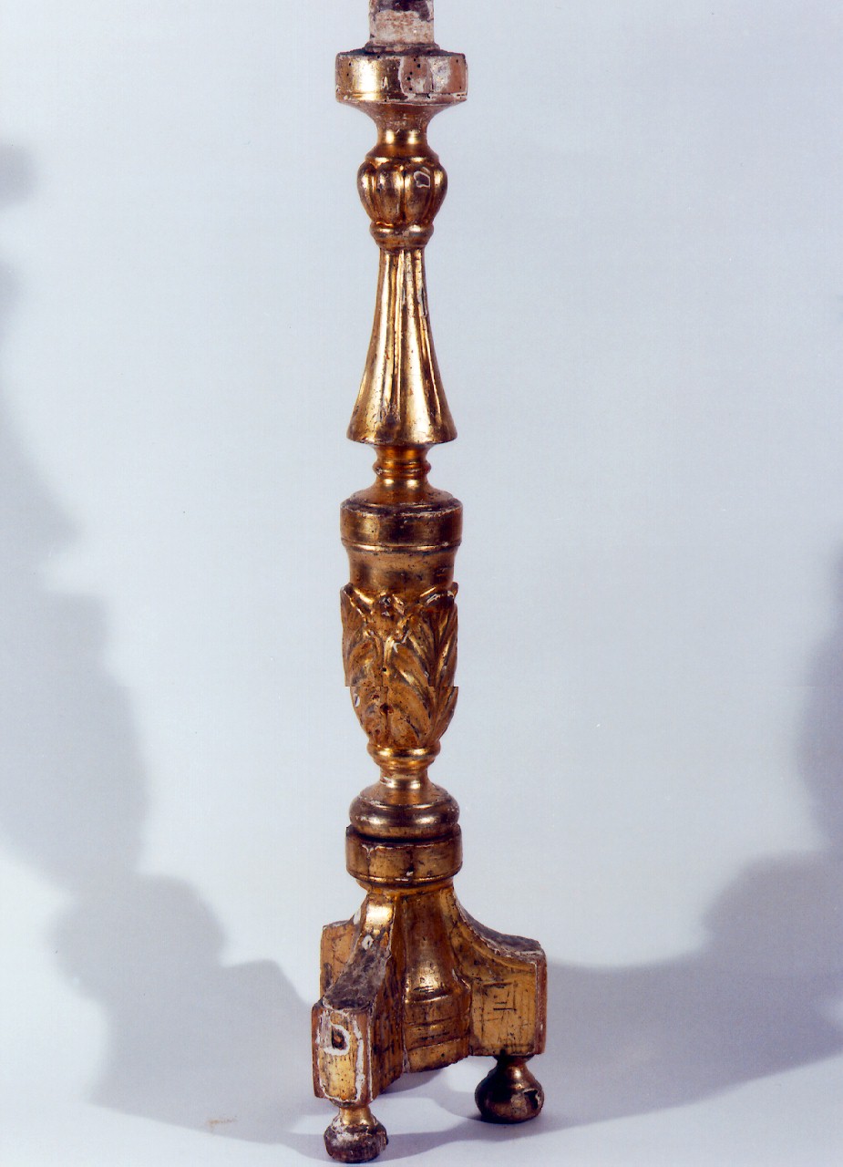 candelabro d'altare - ambito cappuccino (Seconda metà sec. XIX)